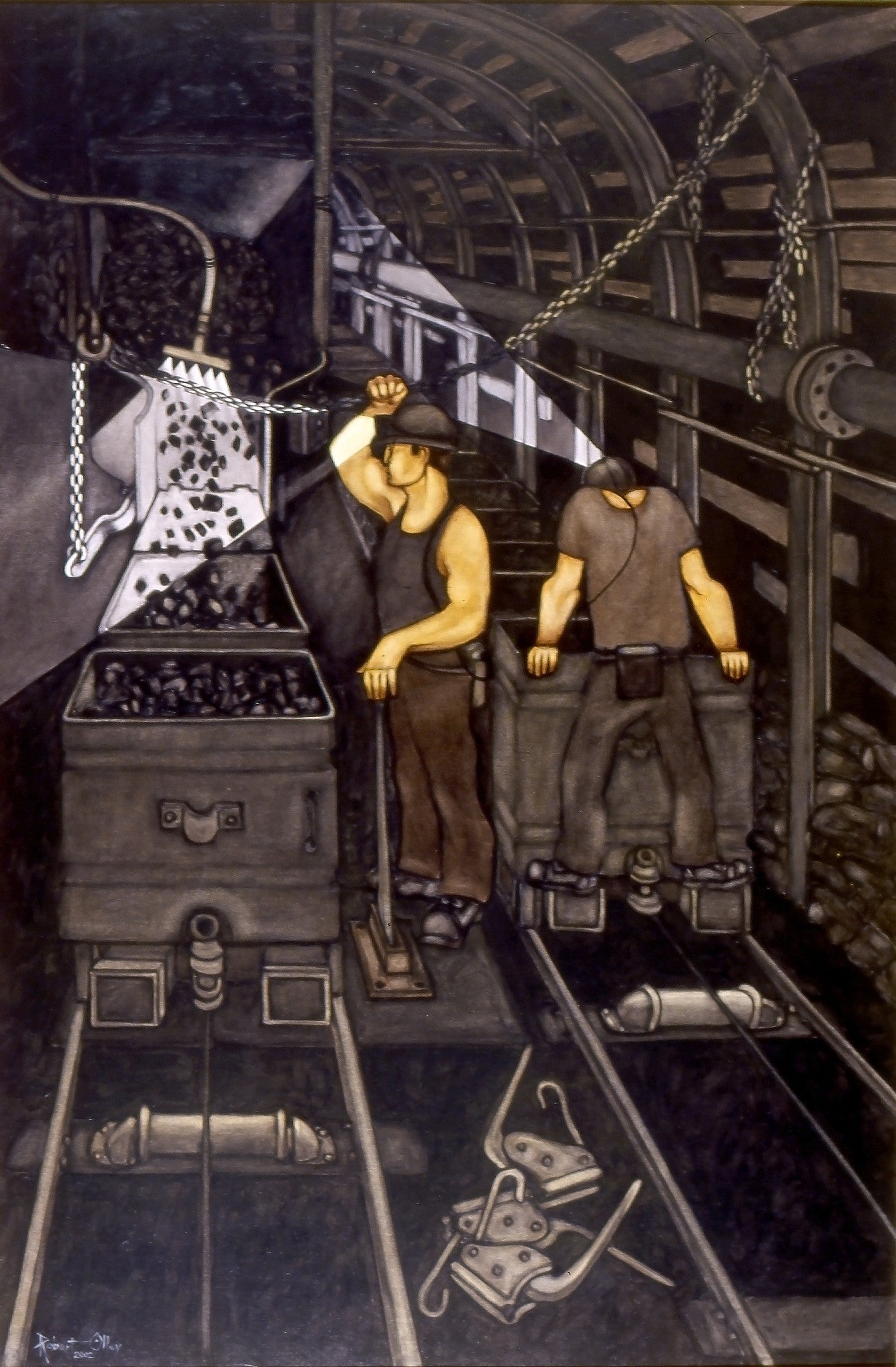 Coal Mining Prints - The Landing Lads