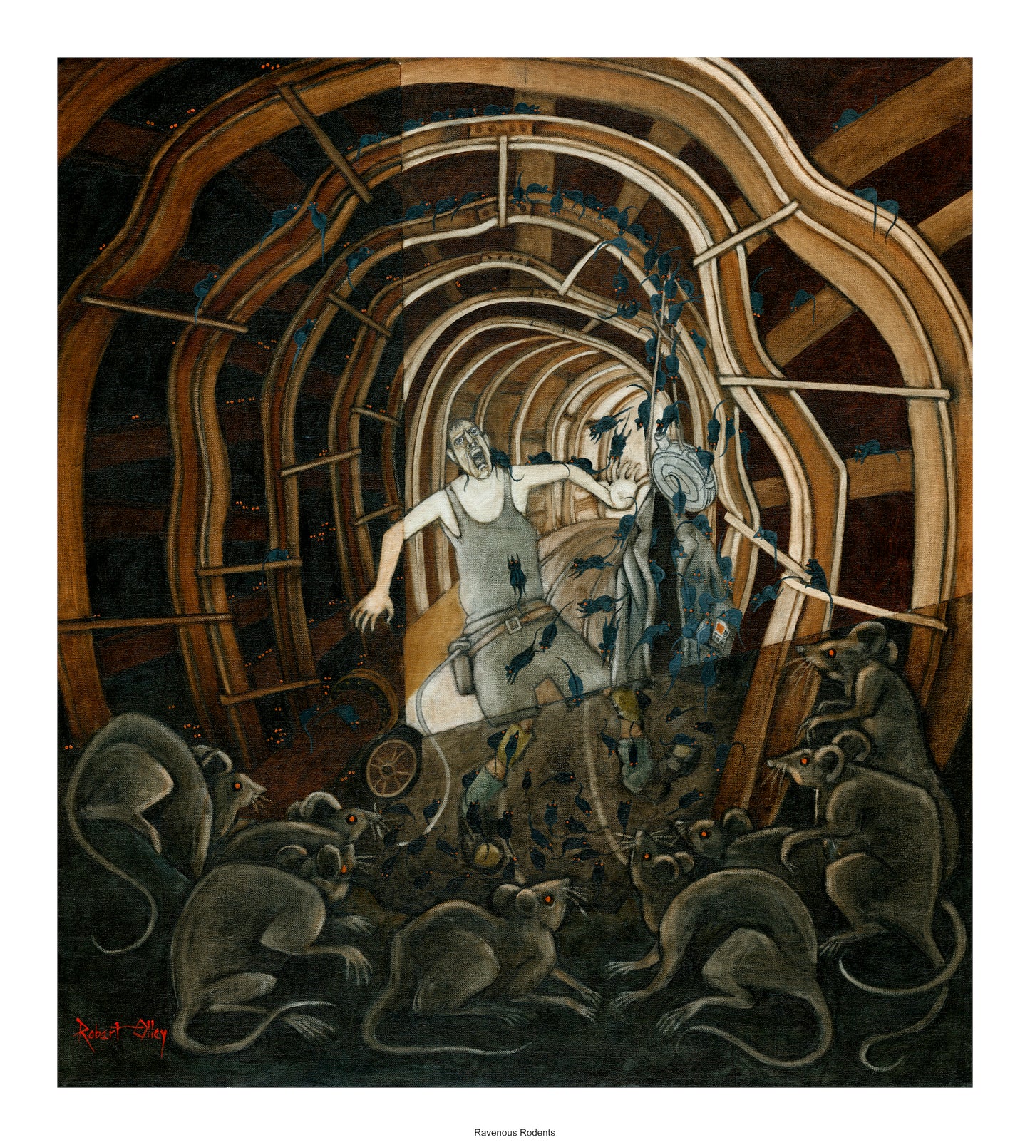 Coal Mining Prints - Ravenous Rodents