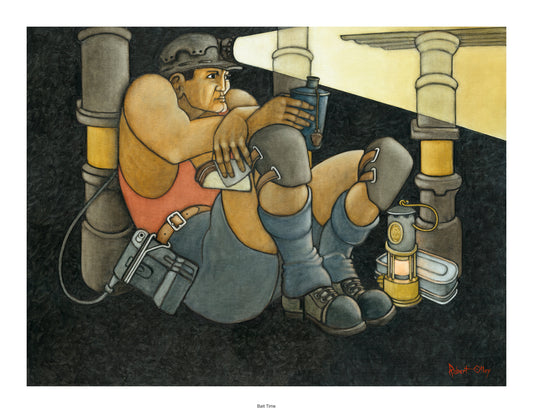 Coal Mining print - Bait Time