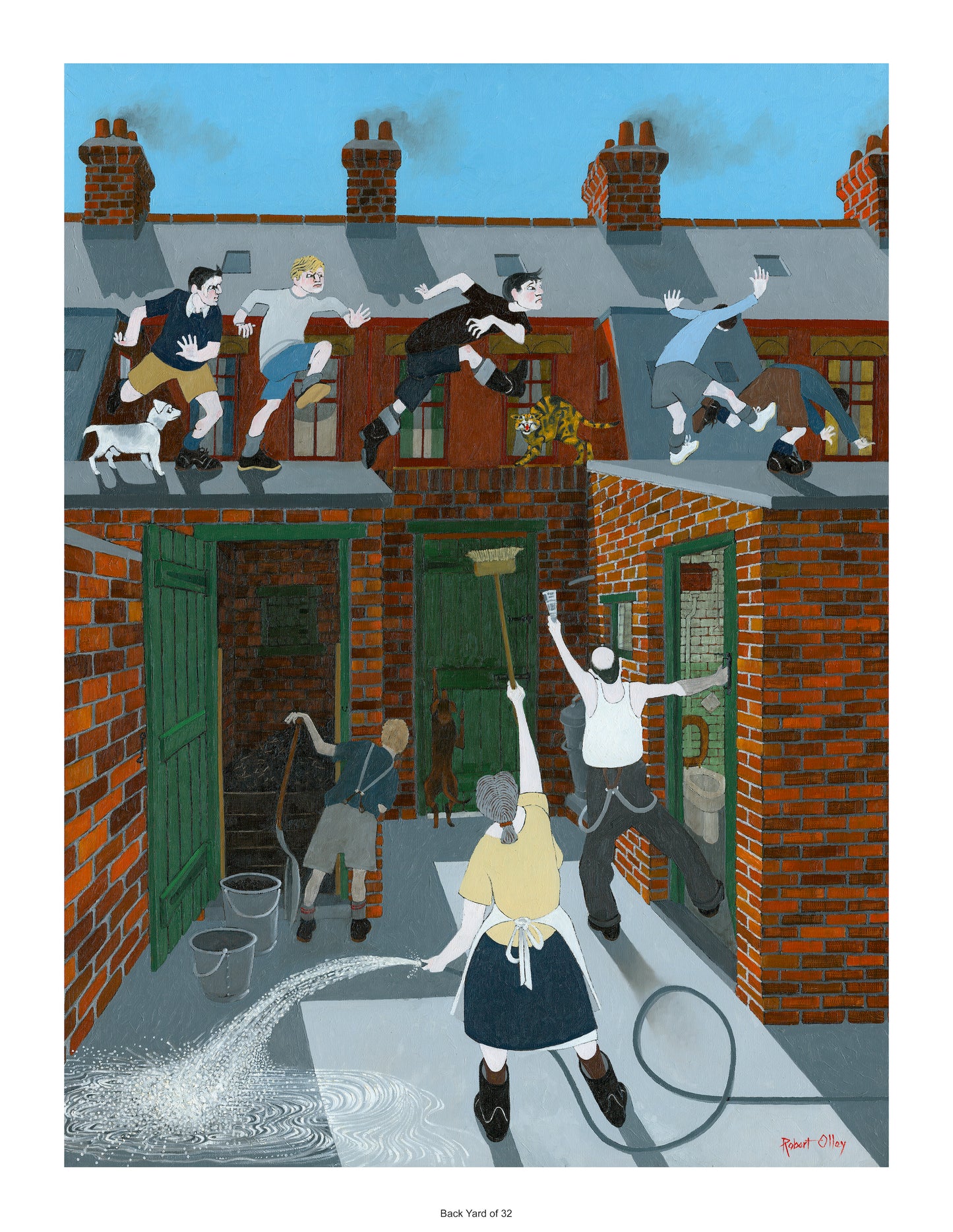 Coal Mining Print - Back Yard of 32 Eccleston Road