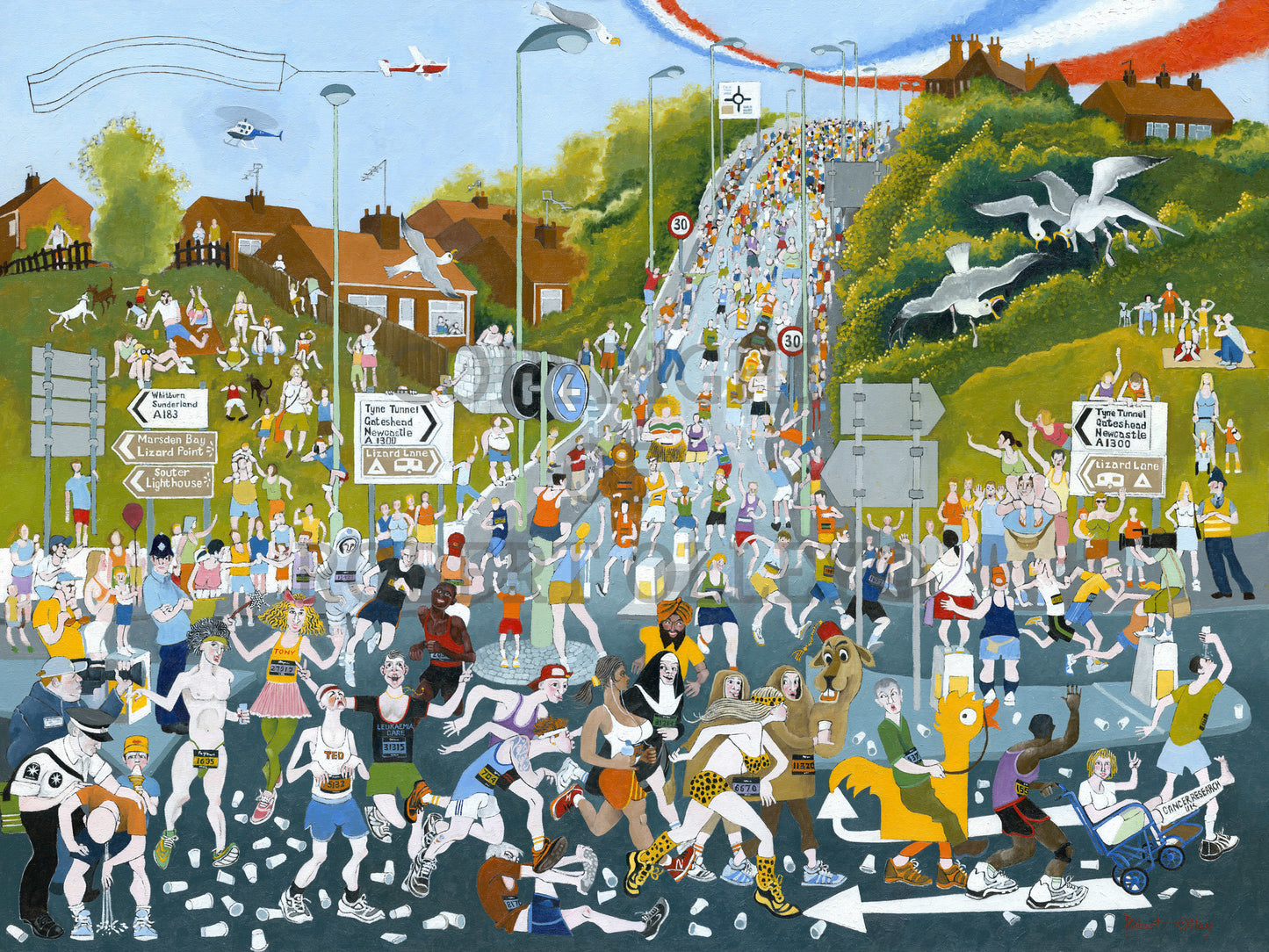 Personalised Gifts - The Final Mile Of The Great North Run