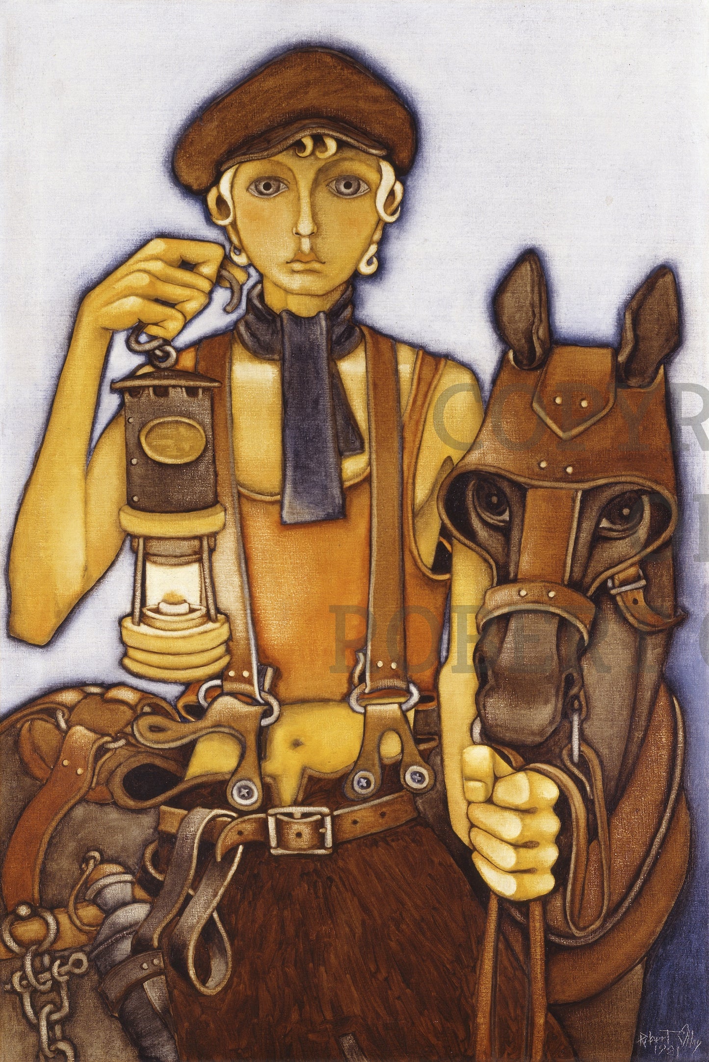 Coal Mining Prints - Pit Boy And Pony