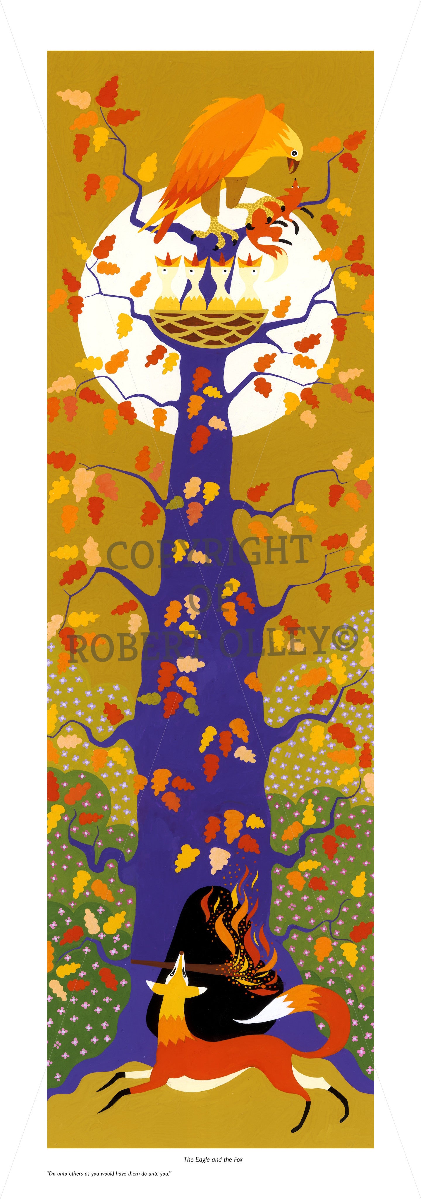 Aesop's Fables print - The Eagle And The Fox