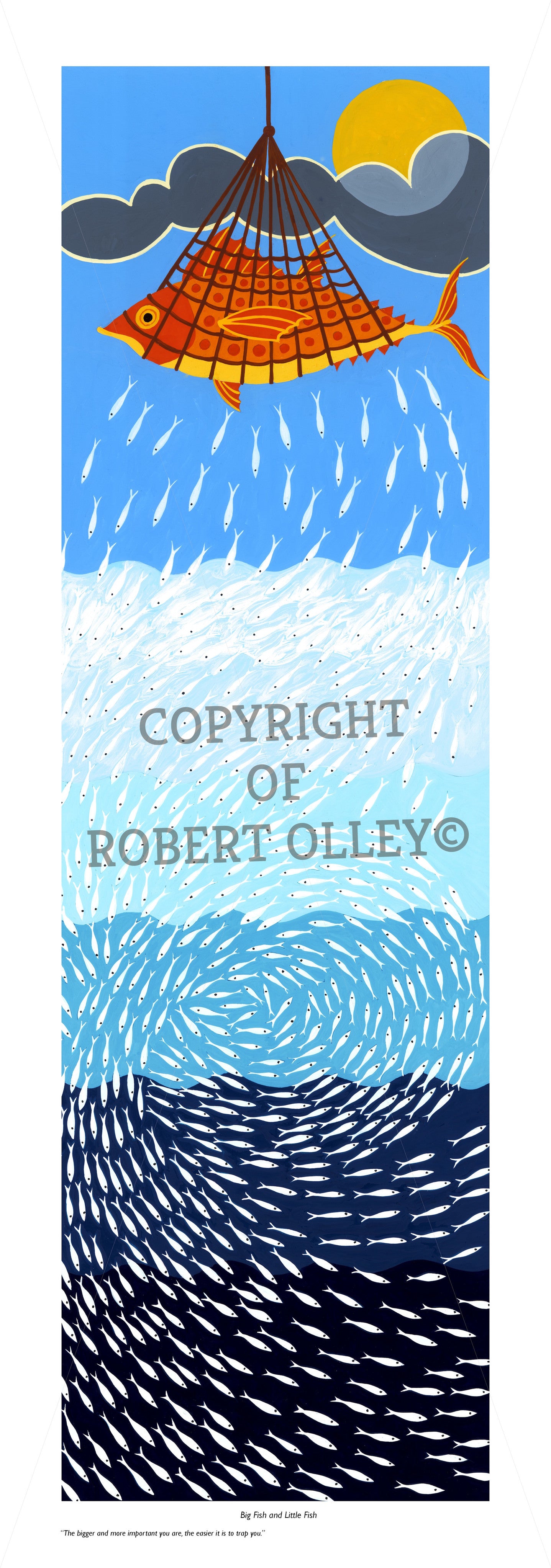 Aesop's Fables print - The Fish And The Sprats