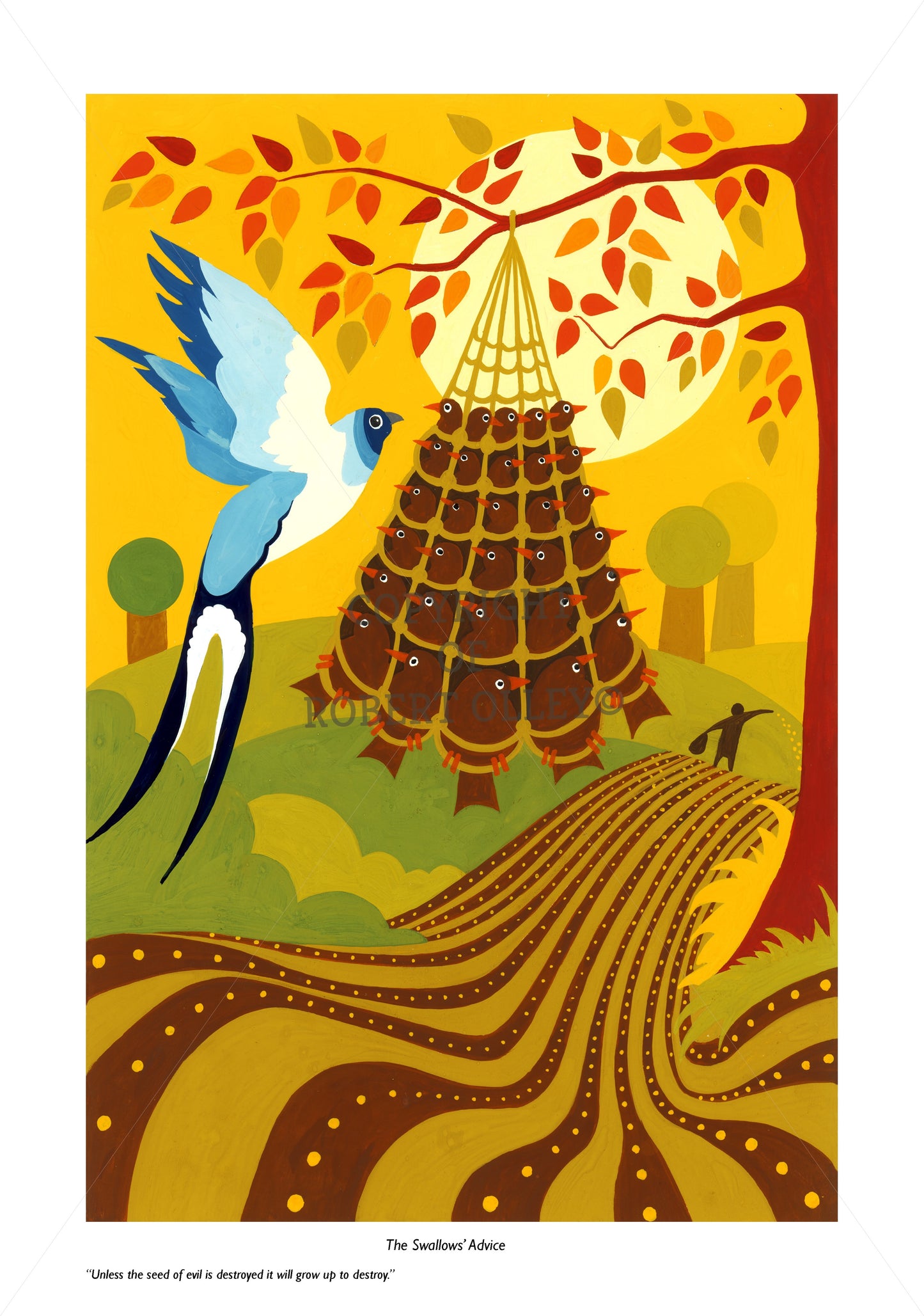 Aesop's Fables print - The Swallow's Advice