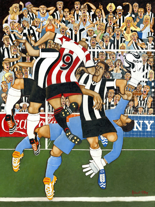 North East Football Art Prints / Personalised Gifts - Derby Day Away