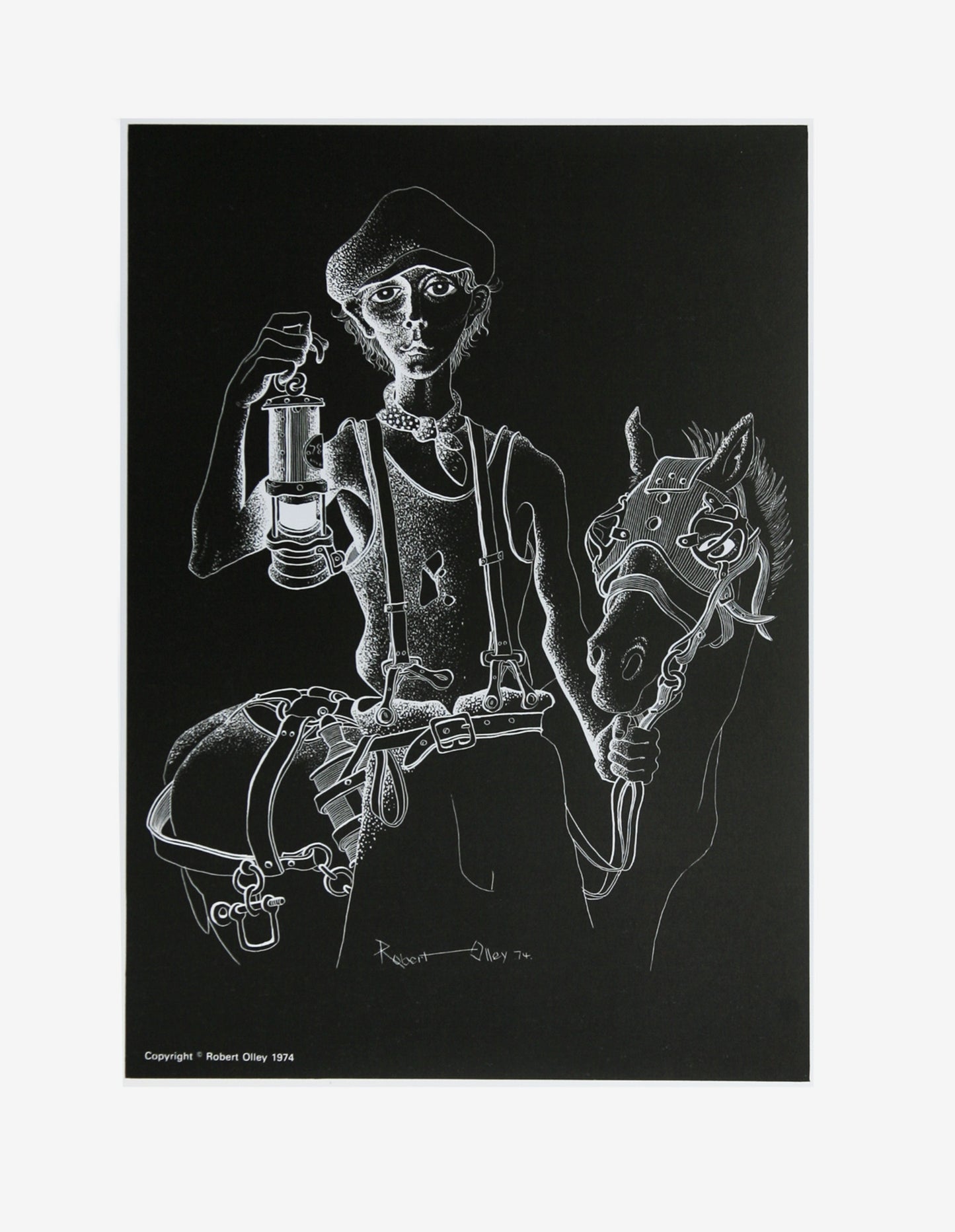 Coal Mining Print - Pit Lad With Pony